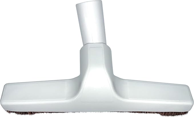 Hardwood Universal Vacuum Cleaner Floor Brush 1 ¼ inch (1.25'') (32mm) Inner Diameter with Horse Hair Soft Bristles 10” Wide (White - Plastic)