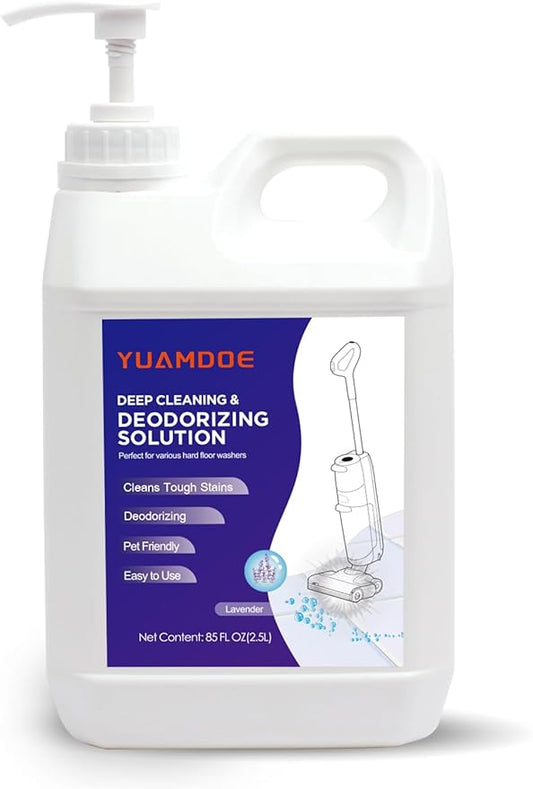 Deep Cleaning & Deodorizing Solution, 85FL OZ/2.5L, Designed for Tineco, Compatible with Floor One Series & iFloor Series (EXCEPT Steam series), Lavender Fragrance