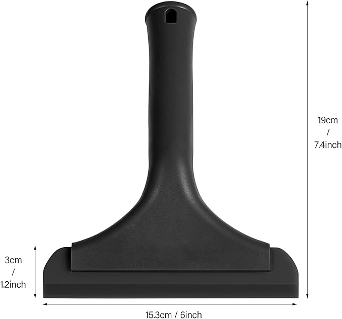 Gomake Small Silicone Squeegee Window Shower Squeegee Tool,Auto Water Blade for Car Windshield, Window, Mirror, Glass Door,Bathroom