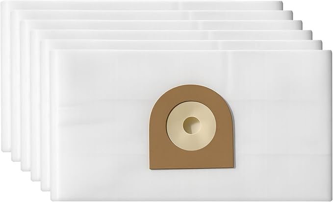 6 Pack Replacement Disposable Vacuum Bags, Non-Woven Fabric Dust Bags Compatible with Nilfisk Euroclean GD930 Vacuums
