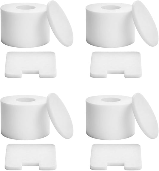 Nispira Filter Set Compatible With Shark NV42 Deluxe Upright Vacuum Cleaner Compared to Part #XFF36. Fits UV402 UV410, NV36, NV36A, NV42, NV44, NV46, NV46C, 4 Sets