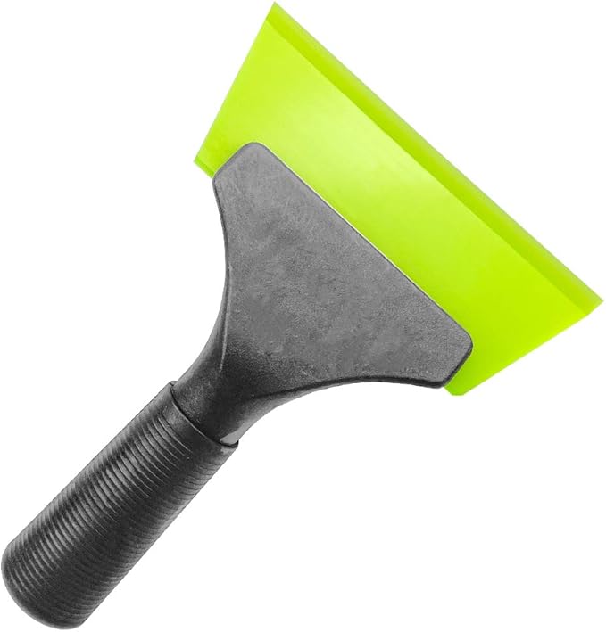 Rubber Squeegee Shower Door Squeegee Windshield Squeegee Ice Scraper Miracle Scraper for Vinyl Wrapping, Window Tinting, Windshield Washing, Bathroom Door Cleaning(1 Pack, Green)
