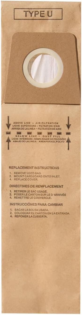 CF Clean Fairy 20Pack Vacuum Cleaner Paper Bags Compatible with Dirt Devil Royal Type U Uprights Replacement for 3920047001 3920048001 & 3920750001