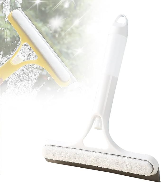 3 in 1 Window Cleaning Scraper, 3 in 1 Squeegee for Window Cleaning, All Purpose Window Cleaner Tool for Windows, All-Purpose Window Cleaner Tools (White)