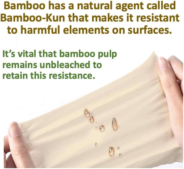 100% Bamboo, thick 3-ply toilet paper, tree-free, unbleached, sustainable, 300 sheets per roll (TP 16)