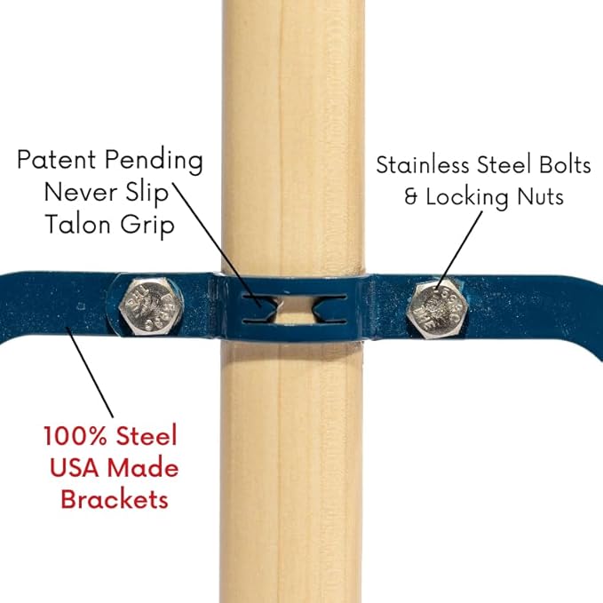 1-Pack - 36" Soft/Fine Sweep Indoor Push Broom with 60" Handle. Ideal for Epoxy & Polished Floors. Durable American Made Steel Brackets-All Stainless Steel Hardware. No Plastic. 100% USA Made