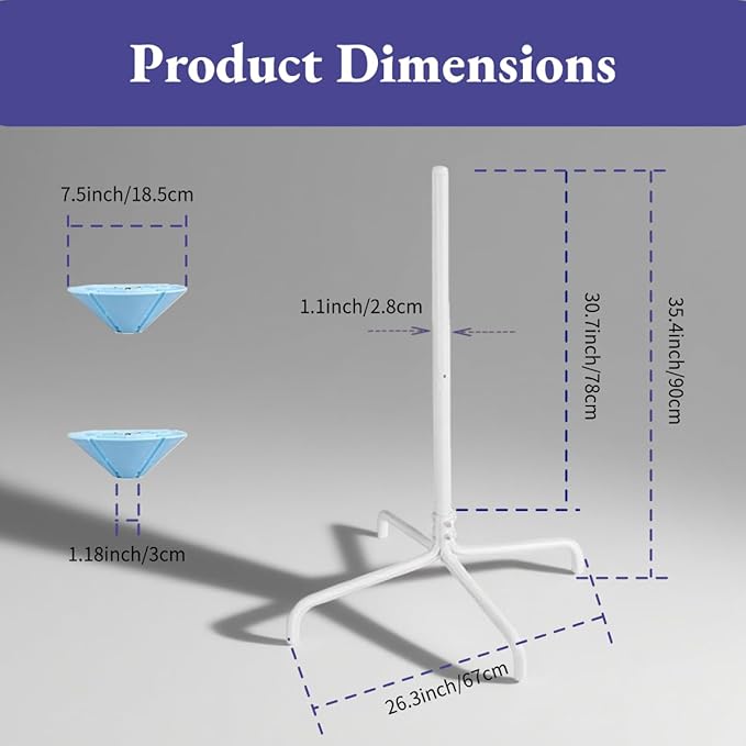 Pool Filter Cleaner Stand for 3 4 6 Inch Filters - Universal Quick Cleaning Stand, Saves Time and Effort in Swimming Pool Maintenance