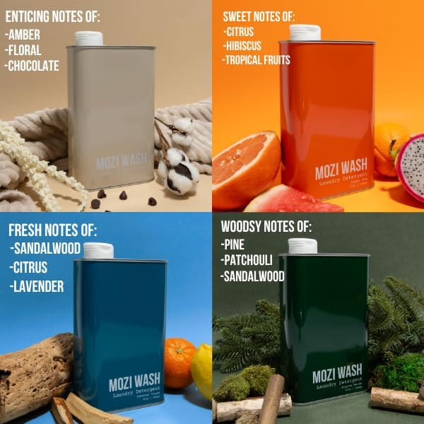 BUNDLE: Central Coast + Sugar Dew Laundry Detergent Liquid, 100+ Loads, Concentrated, Plant Based, Cruelty & Dye Free, Phosphate & Paraben Free, 2 Pack - 32 oz Recyclable Bottles