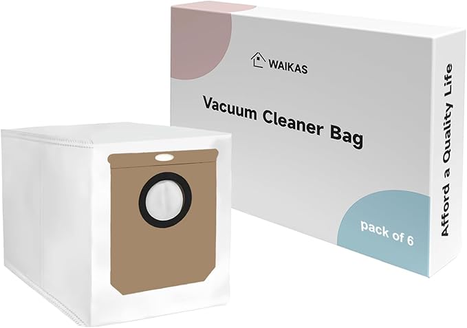 6 Pack L60 Dust Bags for Eufy L60/L50 Series Robot Vacuum Cleaner - Large Capacity Replacement Accessories