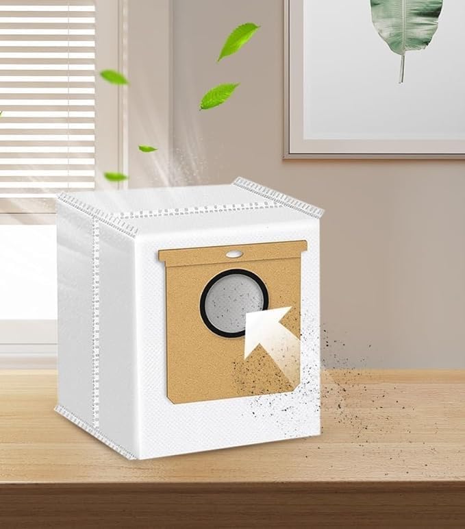 16 Pack 2.5L Large Vacuum Dust Bags for Eufy L50 SES L60 SES Vacuum Cleaner Self-Emptying Dock,Replacement Dust Bag for Conga Home 1000,8090 Ultra,9090AI (16 Pack Dust Bags Replacement)