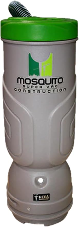 Mosquito-America Construction Backpack Vacuum w/HEPA Filtration (Model 06-1064-SG) 6-Quart Capacity w/Standard Tool Kit. Perfect for use in Construction, Demolition, Restoration, remodeling!