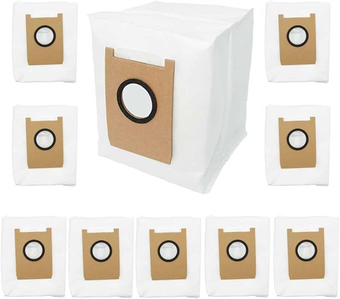 10-Pack Dust Bags Compatible with eufy 3-in-1 E20 Robot Vacuum - 3L Large Capacity Replacement Parts, Durable Dust Filter for Long-Lasting Home Cleaning