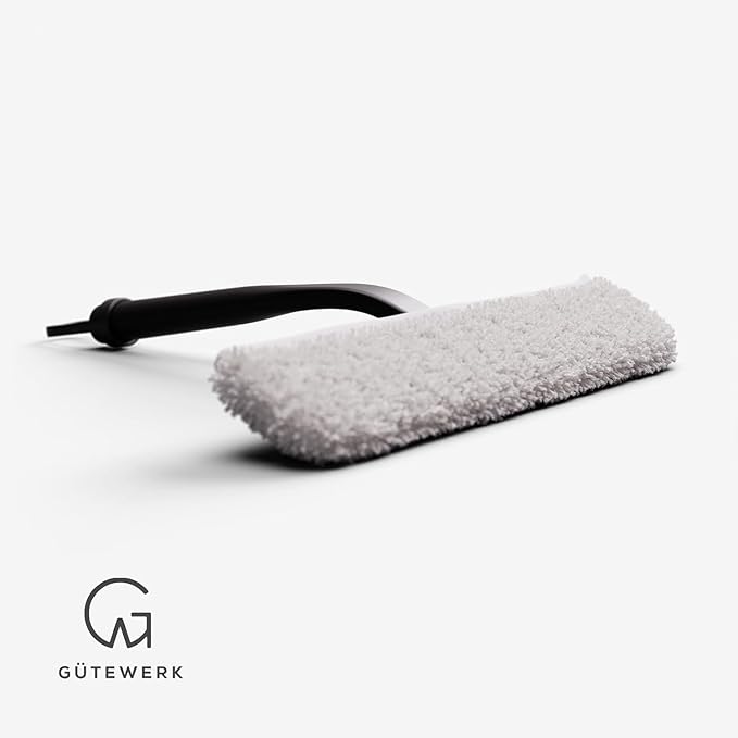 GÜTEWERK 2× Microfibre Cloths – Accessory for 11" Squeegee – Lint-Free, Streak-Free Cleaning for Car, Home, Kitchen, Windows & Glass – Cloths Only, Squeegee NOT Included