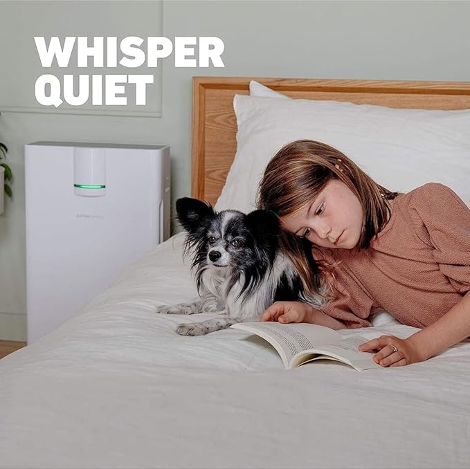 HATHASPACE HSP002 True HEPA Air Purifier for Home, Removes 99.9% of Dust, Smoke, Pet Dander, Odors, VOCs, Covers Up to 1500 Sq. Ft, Quiet Air Cleaner with Smart Sensor for Bedroom & Large Rooms