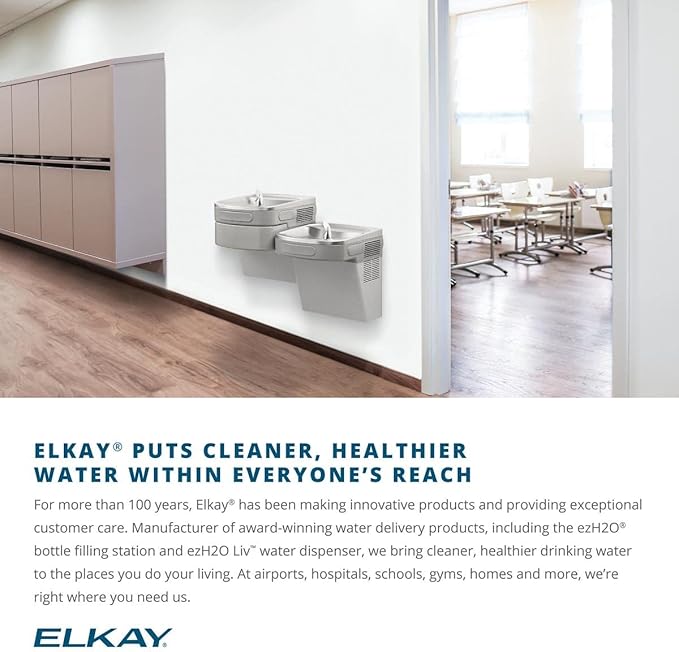 Elkay 51299c_2PK WaterSentry VII Cooler Replacement Filter Assembly (2 Pack), 3.2 x 3.2 x 12 inches, White