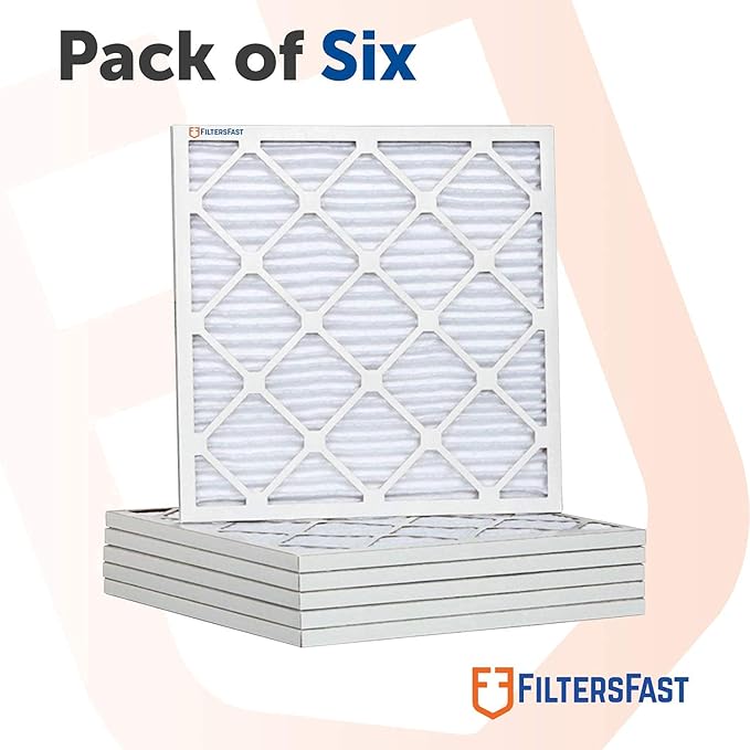 Filters Fast 18x24x1 Air Filter MERV 11, 1" AC Furnace Air Filters, Made in the USA, Actual Size: 17.75"x23.75"x0.75, 6 Pack