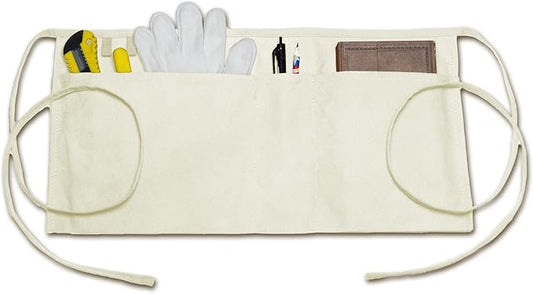 Canvas Work Waist Apron with 3 Pockets