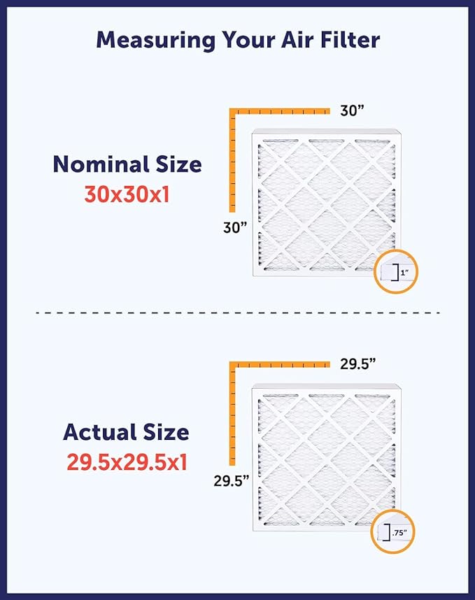 Filter King 16x51x1 Air Filter | 4-PACK | MERV 8 HVAC Pleated A/C Furnace Filters | MADE IN USA | Actual Size: 16 x 51 x .75"