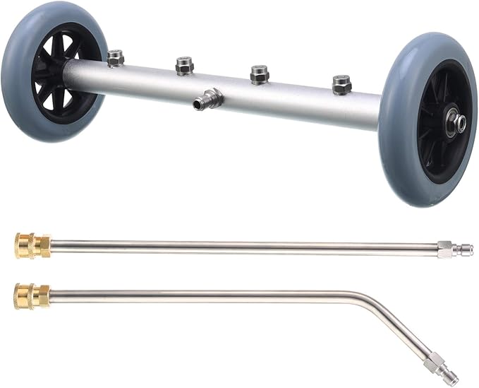 RIDGE WASHER Pressure Washer Undercarriage Cleaner, 16 Inch Undercarriage Washer, Pressure Washer Under Car Cleaner with Straight Extension Wand, 4000 PSI