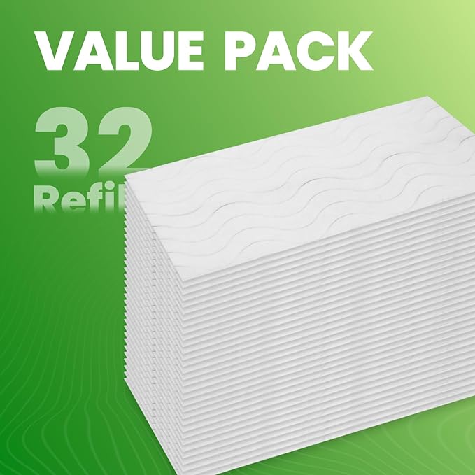 Upgraded Wet Mop Pads for Swiffer Sweeper Wet Mopping Cloths Refills,32 Count