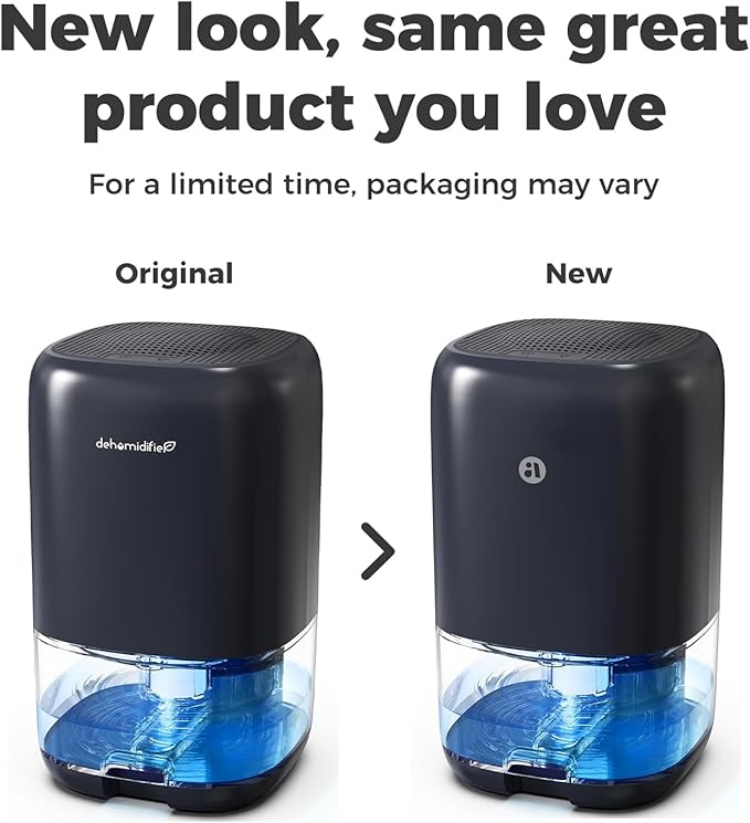 TABYIK Dehumidifier, 35 OZ Small Dehumidifiers for Room for Home, Quiet with Auto Shut Off, Dehumidifiers for Bedroom (280 sq. ft), Bathroom, RV, Closet,Blue