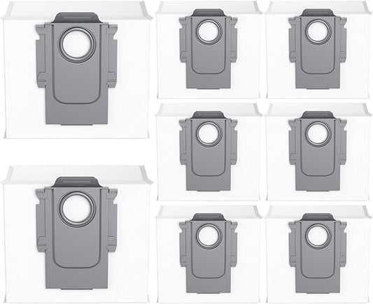 8 Pack Dust Bags Compatible with Roborock Q Revo, Qrevo Pro, Qrevo S, Qrevo MaxV, Qrevo Plus, Qrevo Master, S8 Max Ultra, S8 MaxV Ultra Vacuum Cleaner, 3.0L Large Capacity Disposable Bags