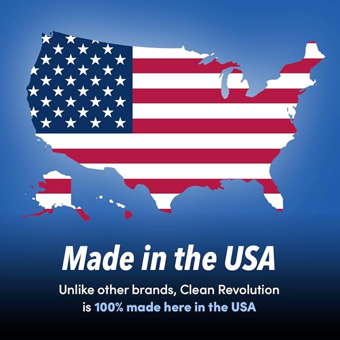 Clean Revolution SuperCharged All Purpose Cleaner Refill with Smart Probiotic + Enzyme Complex, Multi-Surface Kitchen Bathroom & Floor Cleaner, Fragrance Free, 128 Fl Oz (Pack of 1)