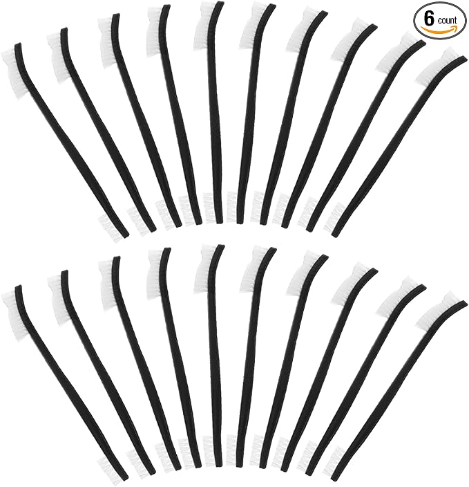 20 Pcs Gun Cleaning Brushes & Picks Kit Set Brass Steel Nylon Double Ended Gun Cleaning Brushes Stainless Steel Pick Set - Brass Steel Nylon Bristle Brushes