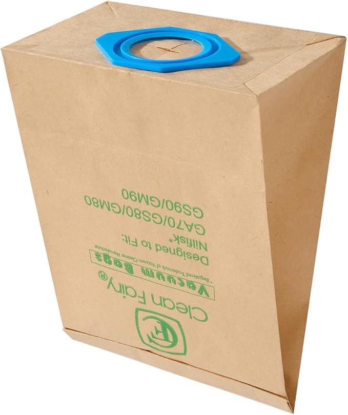 CF Clean Fairy Vacuum Cleaner Dust Bags Compatible With Nilfisk TELLUS GM80 GM90 GS80 GS90 GA70 Replacement for part# 82095000 (Pack of 20)