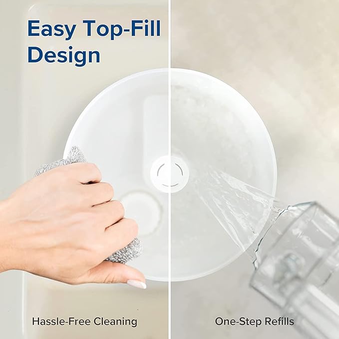 LEVOIT Humidifiers for Bedroom with Night Light(3L Water Tank)Cool Mist Top Fill Essential Oil Diffuser for Baby Nursery and Plants, 360° Nozzle, Quiet, Rapid Humidification for Home Large Room, White