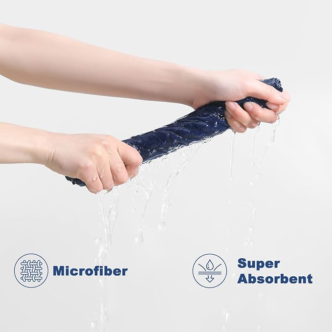 80 Pack Microfiber Cleaning Cloth Roll Reusable Paper Towels 12"x12" Tear Away Cloth,Absorbent Dish Rags for House Kitchen,Wash Cloths,Lint Free Rags for Window Cars Cleaning Supplies