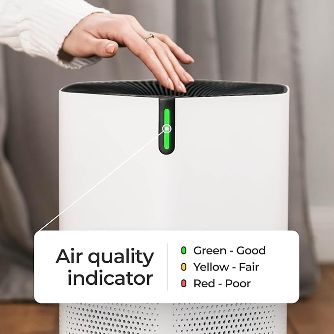 SonoHealth AirPro Purifier for Home and Bedroom | HEPA 14 Filter | Ultra-Quiet Air Cleaner | Activated Carbon Filter and Essential Oil Diffuser - (2 Packs)