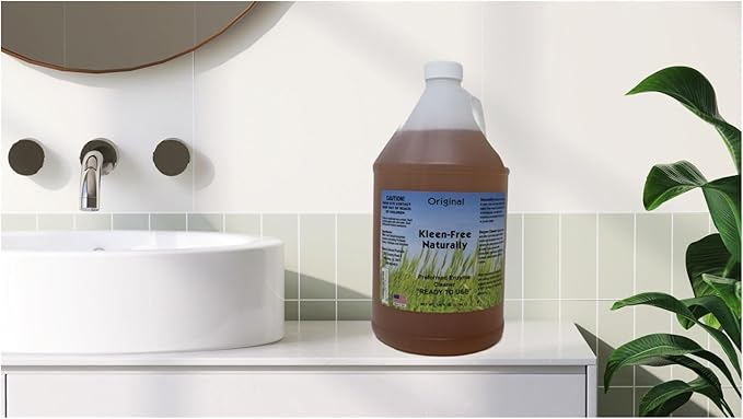 Naturally Preformed Enzyme Cleaner, Enzyme Solution, Multi-Purpose Cleaner, Laundry Additive and More - Ready to Use - Orginal Scent - 128oz (1 Gallon)