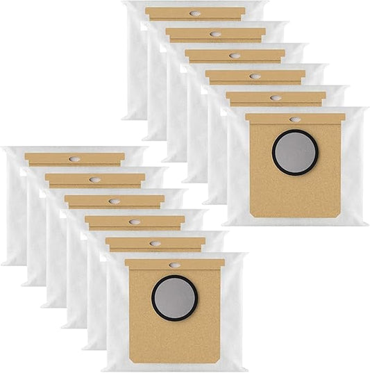 12Pack 2.5L Dust Bags for Eufy L60/L60 SES /L50/L50 SES Vacuum Cleaner 4000pa,Replacement Dust Bag for Conga Home 1000,8090 Ultra,9090AI,for Haier H9 Plus Vacuum Cleaner, HH-L50-12