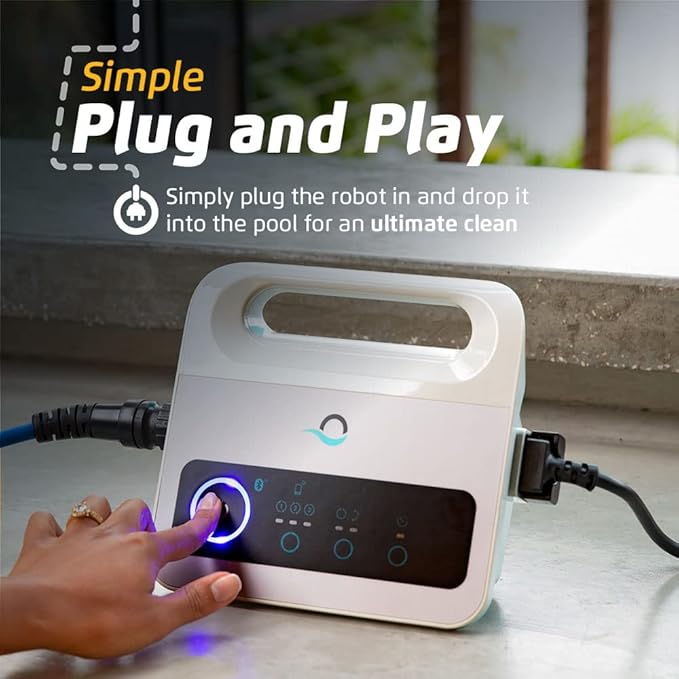 Dolphin Proteus DX3 Automatic Robotic Pool Vacuum Cleaner Includes Caddy for Easy to Transport and Storage, Ideal for In-Ground Pool up to 33 FT in Length