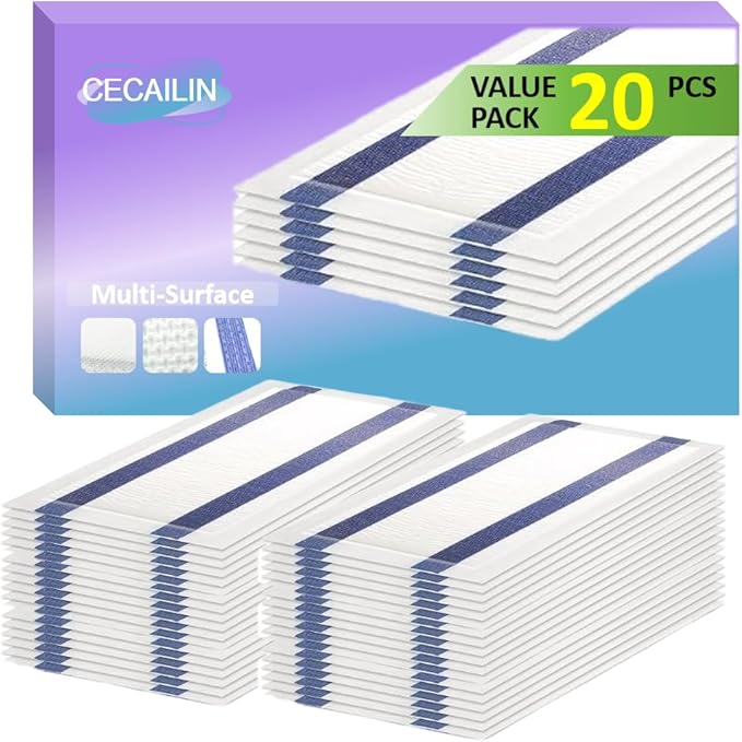 Wet Jet Mop Refill Pads.Dry&Wet Mopping Pad.Microfiber.Thickened and Absorbent.Wet Mop Pads Multi Surface.Bathroom Cleaning Supplies