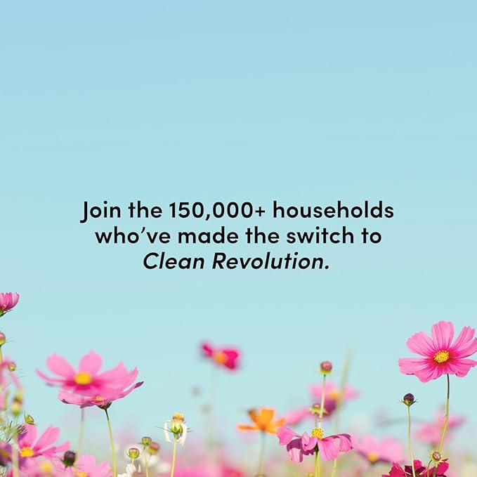 Clean Revolution SuperCharged All Purpose Cleaner Refill with Smart Probiotic + Enzyme Complex, Multi-Surface Kitchen Bathroom & Floor Cleaner, Spring Air, 18 oz (Pack of 1)