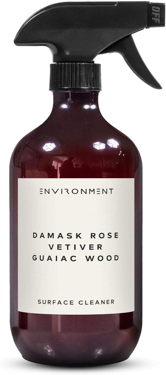 ENVIRONMENT Inspired by 5-Star Resort FMT Surface Cleaner, 16oz Luxury Surface Cleaner (Damask Rose | Vetiver | Guaiac Wood) Home Essentials, Scented Cleaning Products, Vegan & Cruelty-Free
