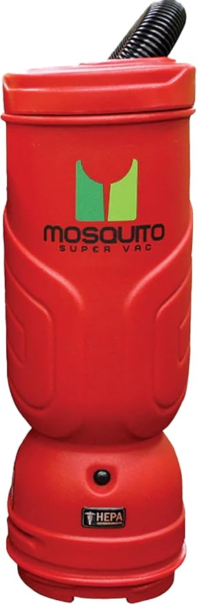 Mosquito-America Super Vac Backpack Vacuum with HEPA Filtration (Model 06-1062-RD) - 6-Quart Capacity/Red/Smooth Glide Tool Kit Included. Great for Commercial or Residential Applications!