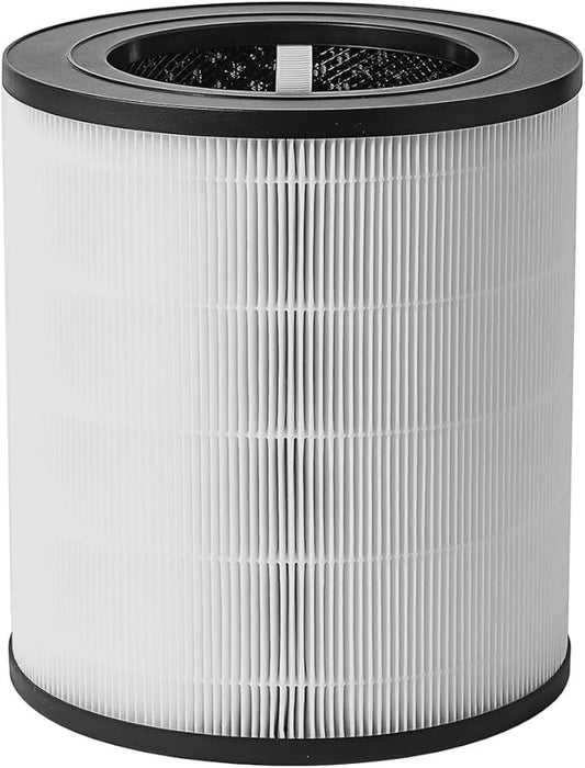 WiseHEPA Carbon Replacement Filter Compatible with WS360A Air Purifier, 9.33"L × 9.33"W × 10.39"H, Removes Pollen, Dust, Smoke, 1 Pack, White, Coverage 1644 sq.ft