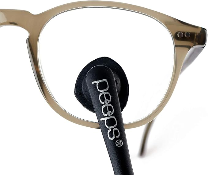 CarbonKlean Peeps Glasses Cleaner - for Eyeglasses, Reading Glasses, and More - Lens Cleaner with Carbon Microfiber Tech - Injected Red - 3 Pack