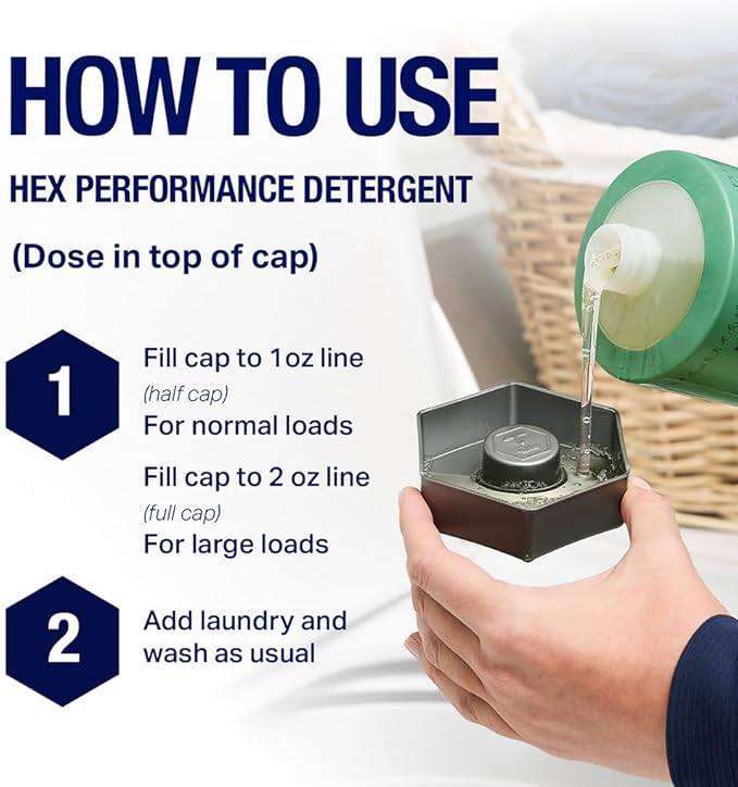 HEX Performance Laundry Detergent, Lavender, 100 Loads (Pack of 2) - Designed for Activewear, Eco-Friendly, Concentrated Formula