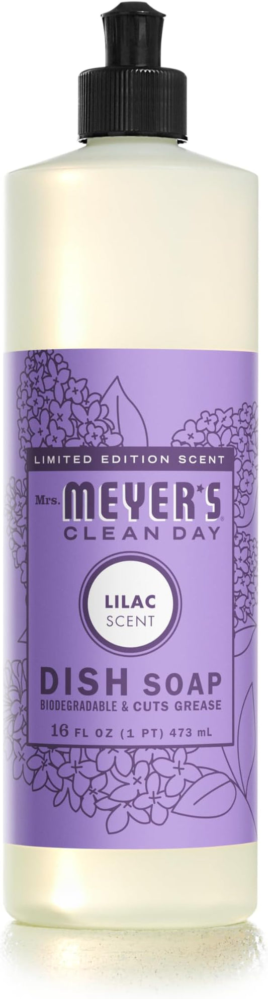 MRS. MEYER'S CLEAN DAY Liquid Dish Soap, Lilac, 16 fl. oz