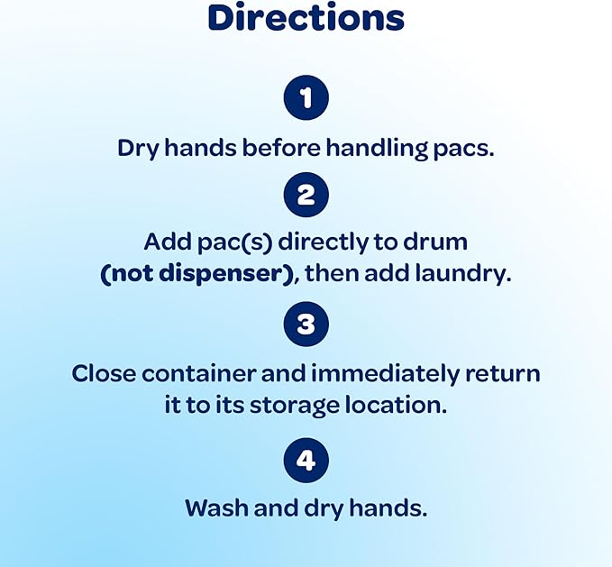 all Unit Dose Laundry Detergent, Mighty Pacs, Free Clear, 132 Count