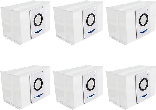 Dust Bags Compatible with ECOVACS DEEBOT X1 OMNI Turbo T10 T20 Omni T20/T20 Max/T20 Pro/X&T Series Robot Vacuum Cleaner - Disposable Replacement Vacuum Bags（6Pack)