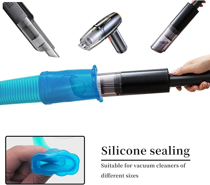 2 Pcs Dryer Lint Vac Attachment Hose, Dryer Vent Vacuum Hose Attachment for Most Cleaner