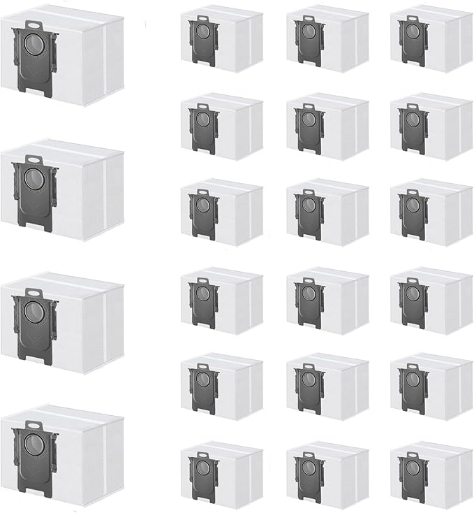 ApexOne 22 Packs Vacuum Dust Bags for Roborock S8 Pro Ultra/ S8+/ S7 Max Ultra/ S7 MaxV Ultra/ Q5+/ Q7+/ Q7 Max+/ Q5 Pro+/ Q8 Max+ Clean Base Automatic Dirt Disposal Cleaners, 3L Large Capacity