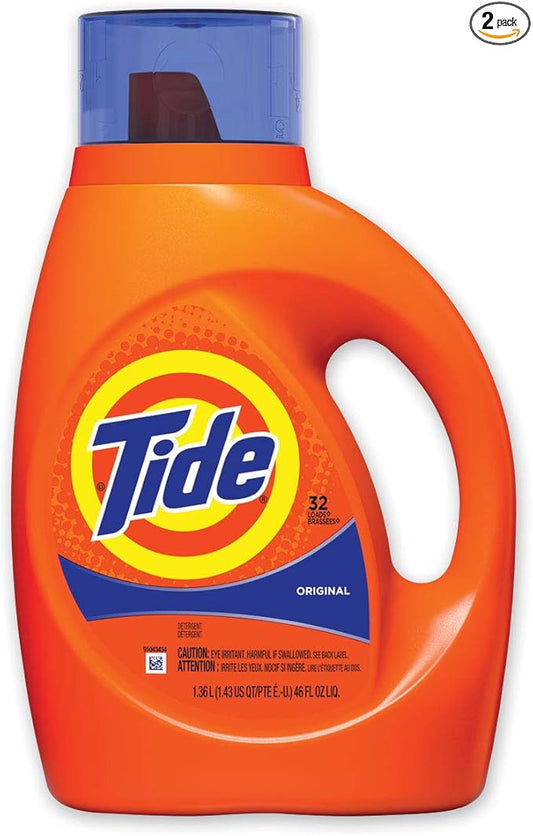 Tide Liquid Detergent Original Scent 50 Fluid Ounce (2pk)