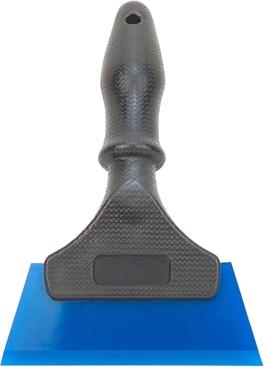 Heavy Duty Car Windshield Squeegee Rubber Shower Squeegee Water Blade Ice Scraper Rubber Squeegee Glass Wiper with Non-Slip Handle for Bathroom Cleaning, Window Tinting, 8Inch