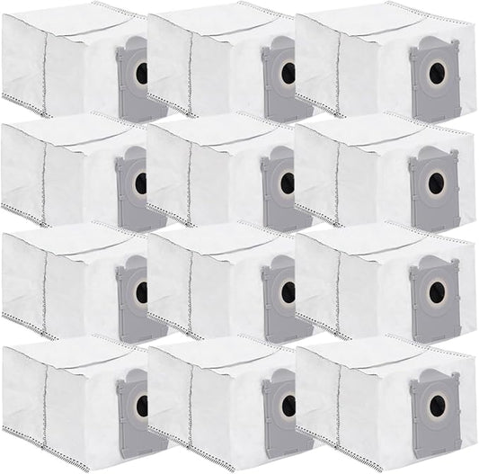 Dust Bags Compatible with Ecovacs Deebot X8 Pro Omni/T50 Pro Omni/T50 Max Pro Omni/T80 Omni/X9 Pro Omni/Yeedi S14 Plus Robot Vacuum,3.5L Liter Activated Carbon Vacuum Bags - 12 Pack